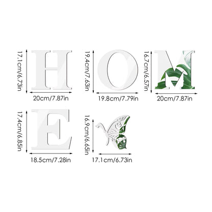 HOME Home Logo 3D Mirror Wall Sticker, Entrance Decoration, Home Decoration